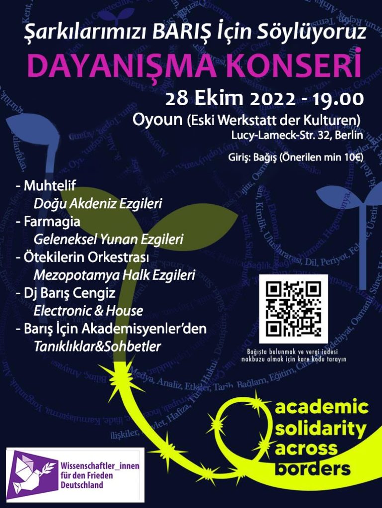 Read more about the article Şarkılarımızı Barış İçin Söylüyoruz