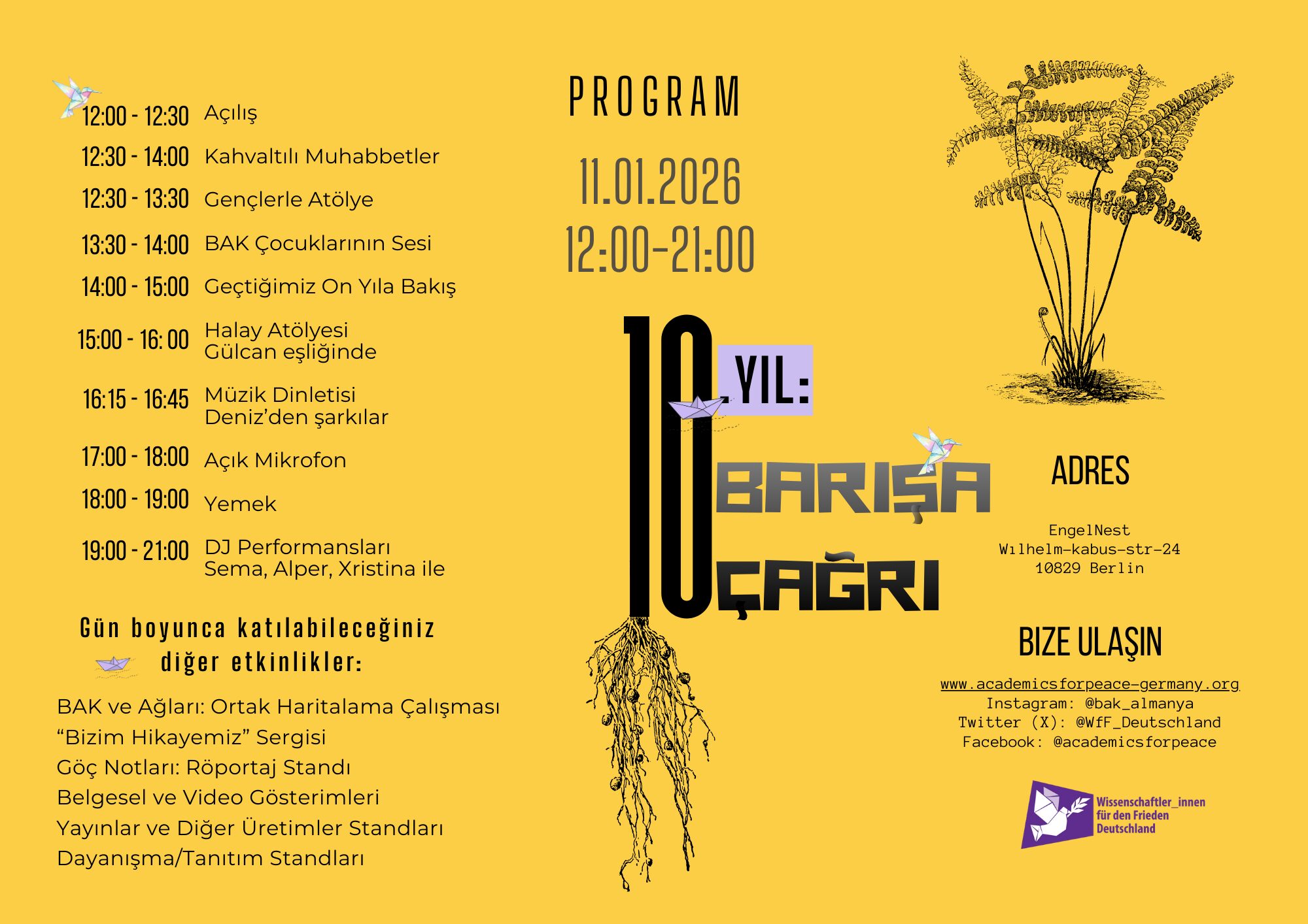 You are currently viewing Barış’a Çağrı’nın 10. Yılı – Buluşma ve Dayanışma Etkinliği Daveti